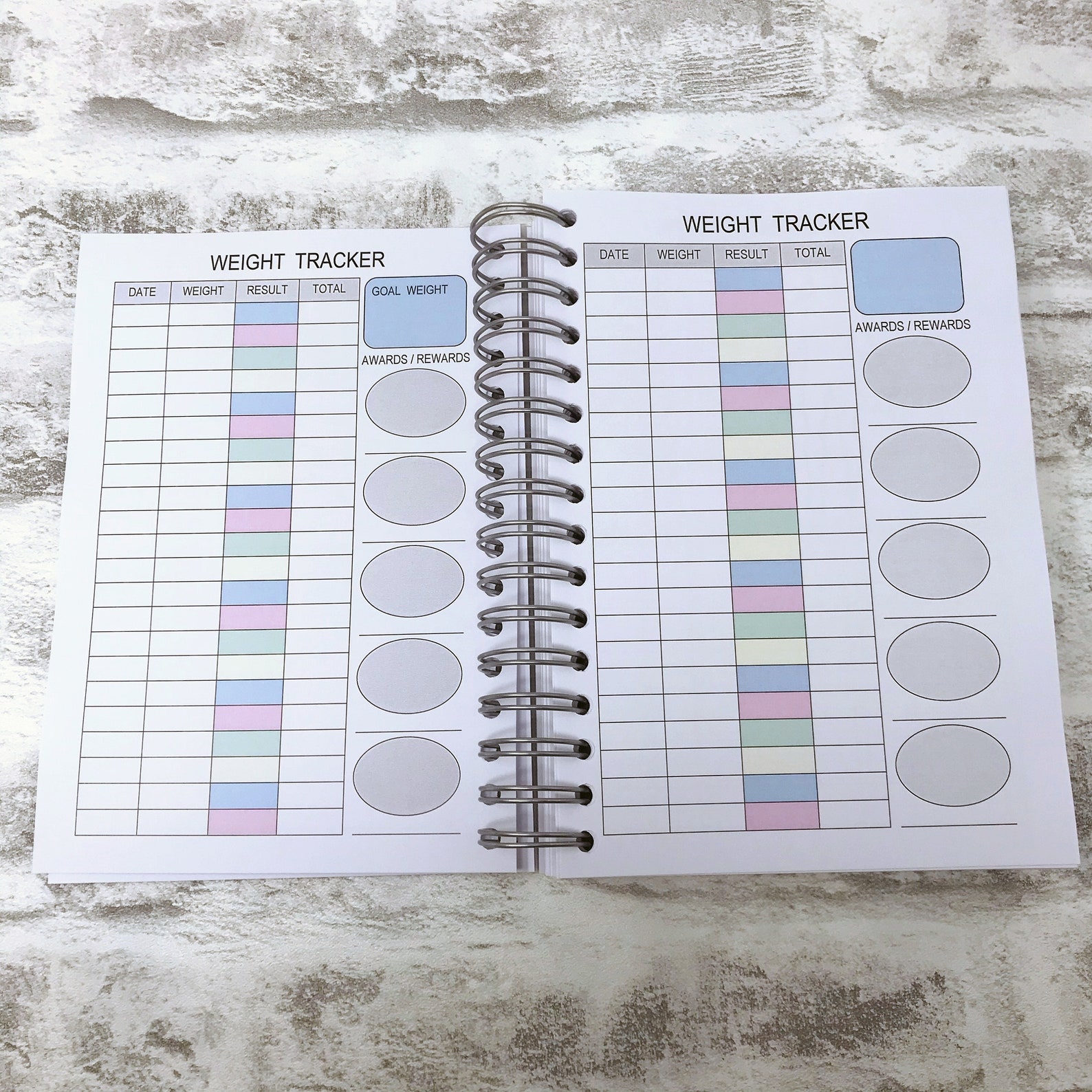 6M Weight Watchers C Food Diary Compatible Planner Weight Etsy