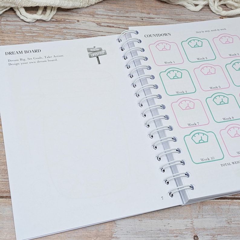 減量ジャーナル＆習慣トラッカー：デイリープランナー - レインボーウェーブ 画像 6