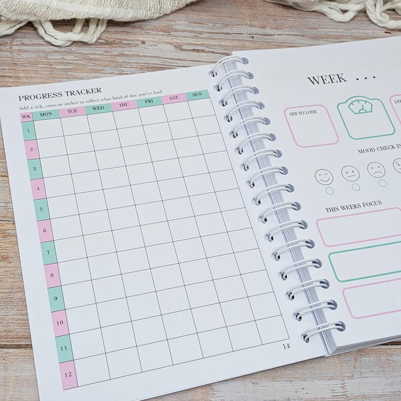 減量ジャーナル＆習慣トラッカー：デイリープランナー - レインボーウェーブ 画像 8