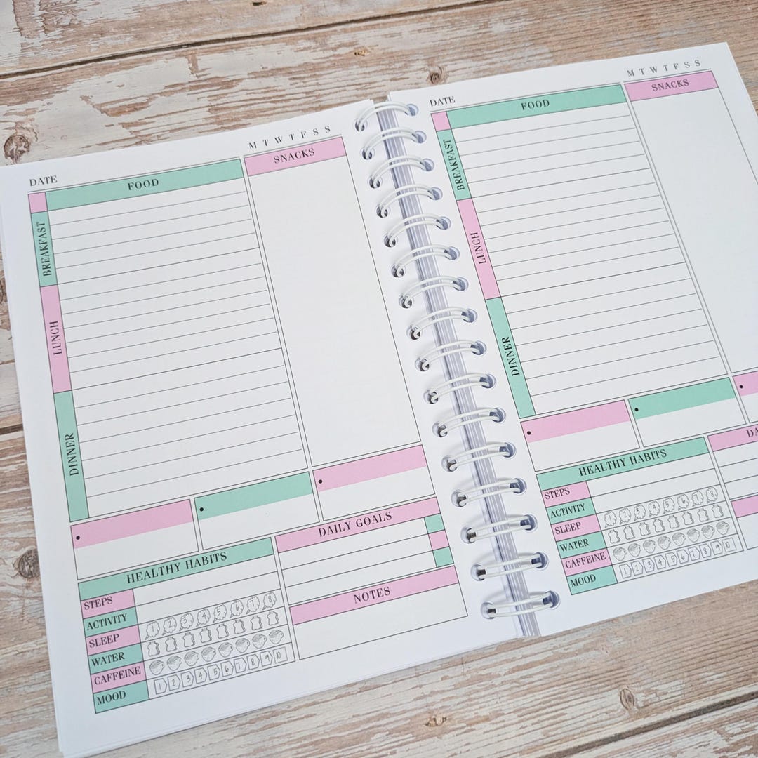 Journal Generic Generic Wellness Journal With Meal Planning, Shopping Lists , 30 Day ...