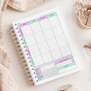 減量ジャーナル＆習慣トラッカー：デイリープランナー - レインボーウェーブ 画像 1