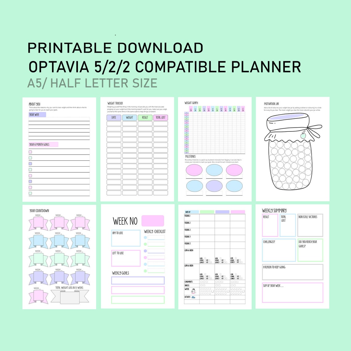 printable-optavia-5-2-2-food-diary-weight-loss-journal-etsy