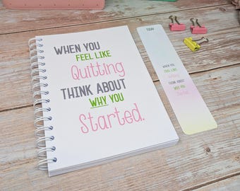 Deluxe Food & Wellness Journal: Meal Planner, Habit Tracker, 12 Week Journal with Quitting Cover.