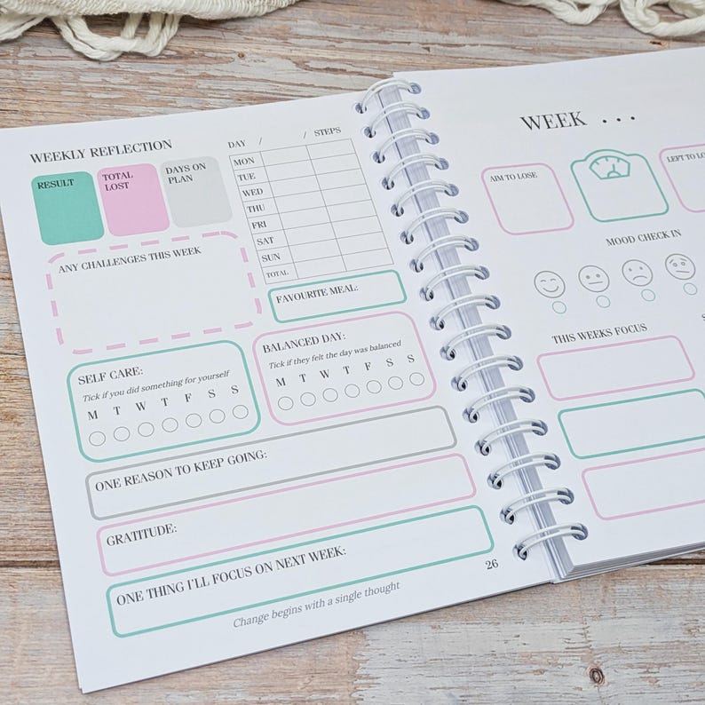 減量ジャーナル＆習慣トラッカー：デイリープランナー - レインボーウェーブ 画像 10