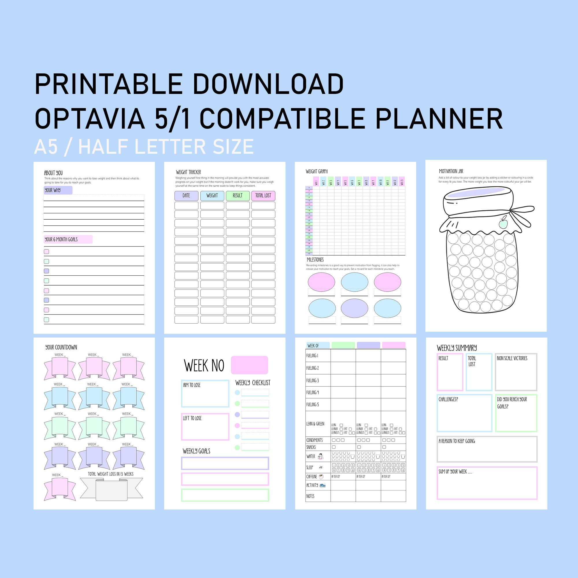 printable-optavia-5-1-food-diary-weight-loss-journal-etsy