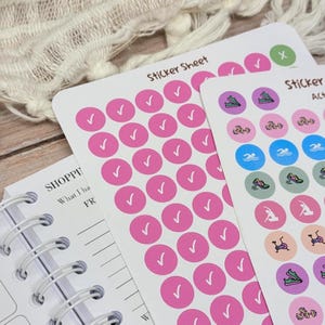 減量ジャーナル＆習慣トラッカー：デイリープランナー - レインボーウェーブ + Stickers/Bookmark