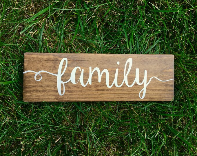 Family Wood Sign Rustic Wood Sign Gallery Wall Living Room Etsy