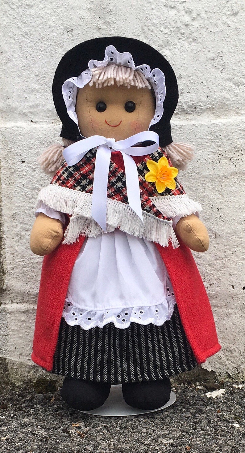 Welsh Lady Doll St Davids Day Rag doll can be personalised ...