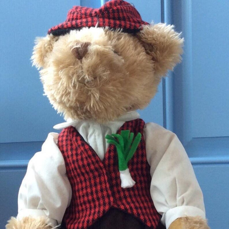 Welsh Teddy St Davids Day teddy can be personalised Etsy