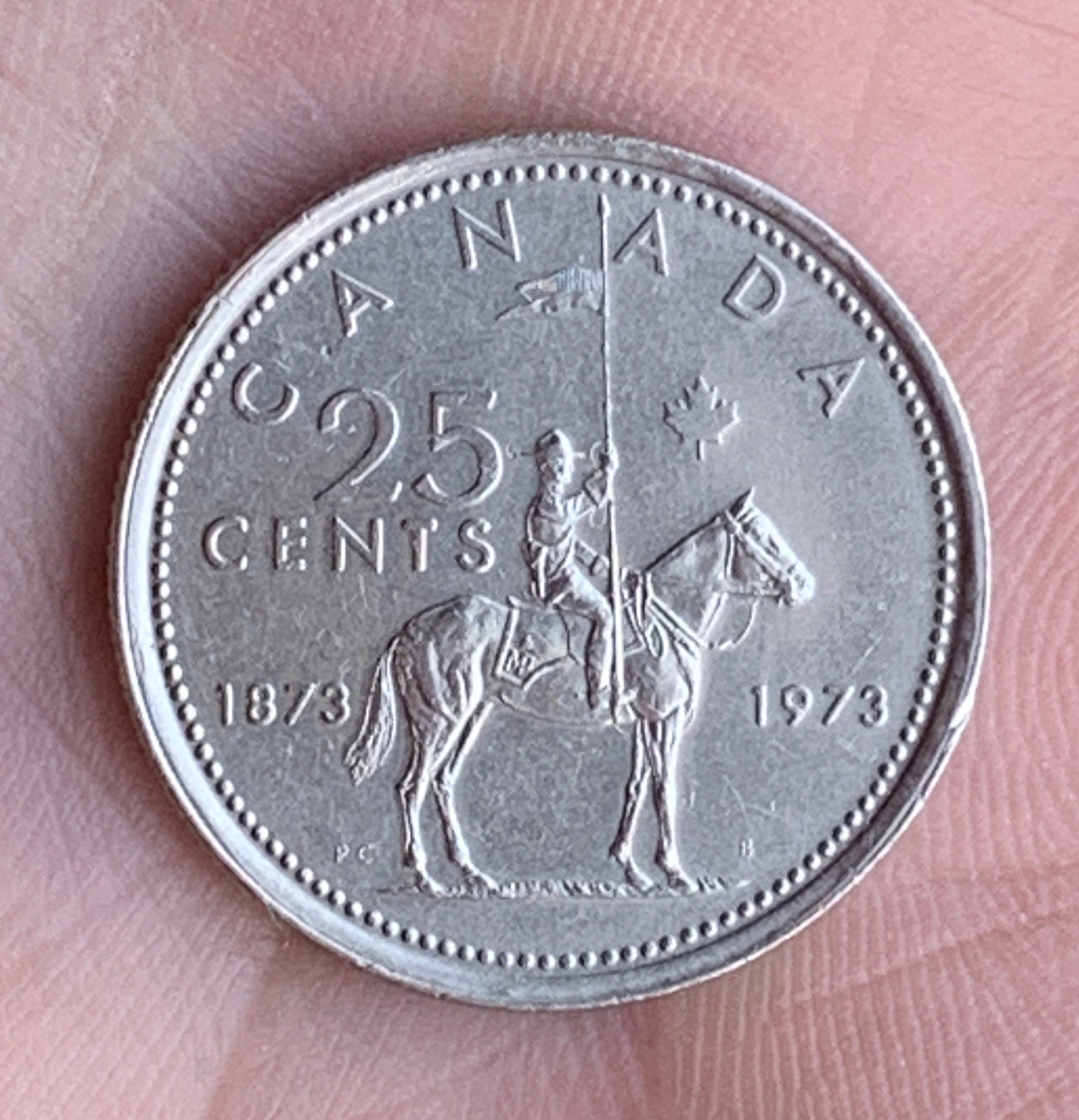 1973 Canadian Mountie Quarter Etsy Canada