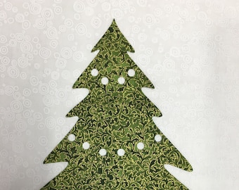 Fabric Christmas Tree, with fusible, for appliqué