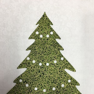 Árvore de Natal em tecido, com fusível, para aplicação
