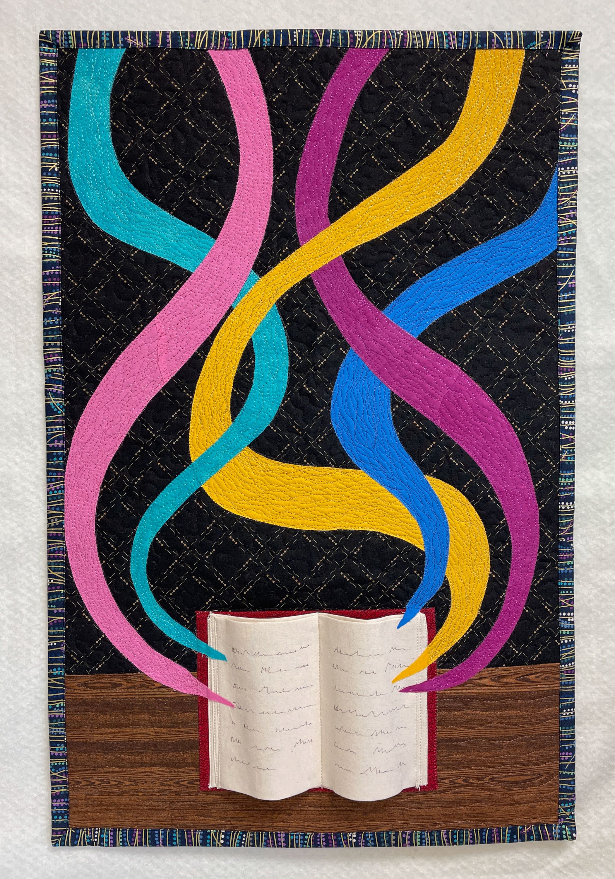 Art quilt for book lovers!
