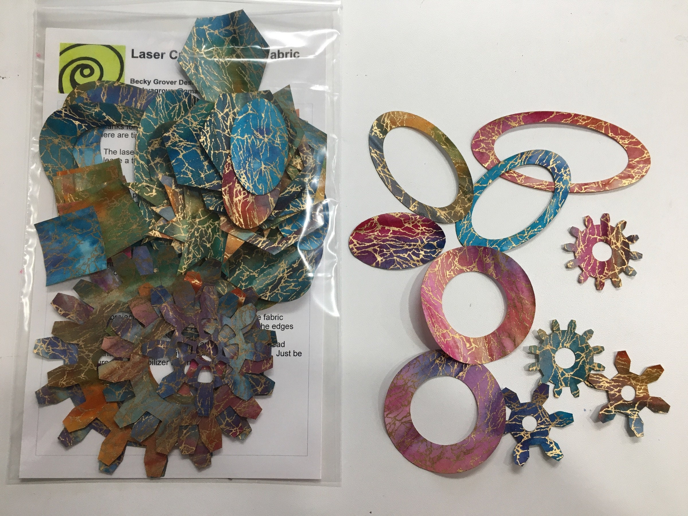 Grab Bag of Pre-fused Fabric Shapes for Appliqué - Etsy