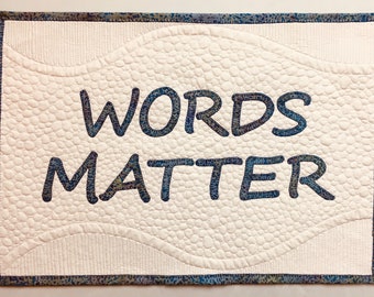 Art quilt with a message