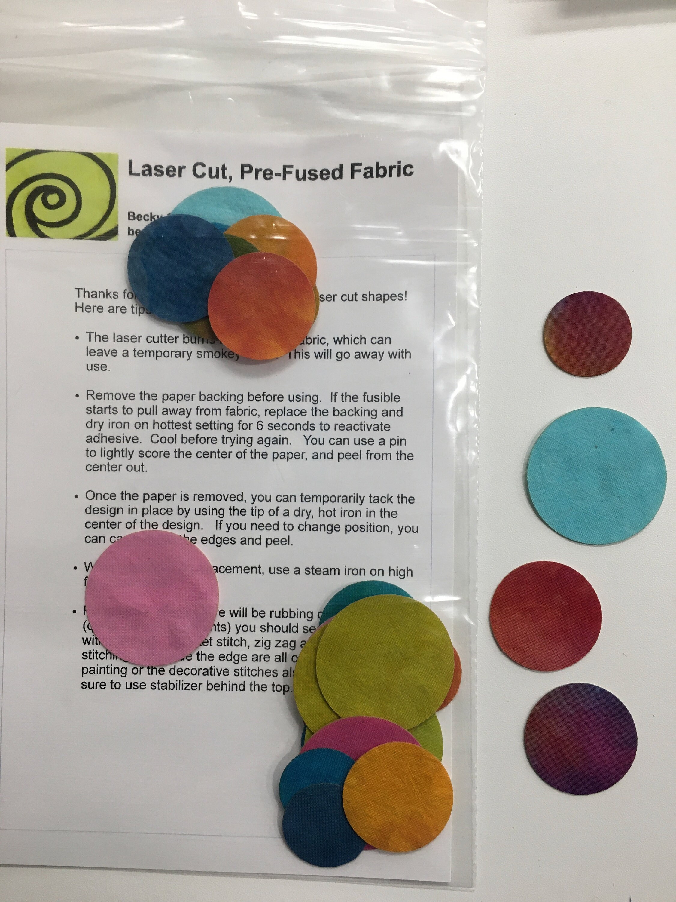Pre-fused Circles for Appliqué, Variety of Colors Available - Etsy