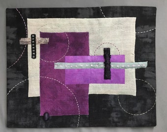 Geometric abstract wall hanging