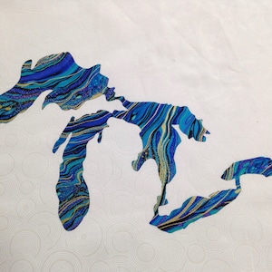 Great Lakes appliqué patch