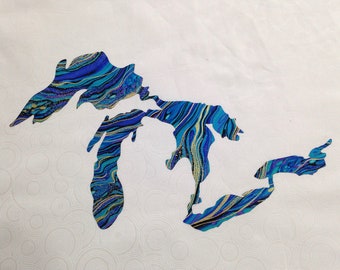 Great Lakes appliqué patch