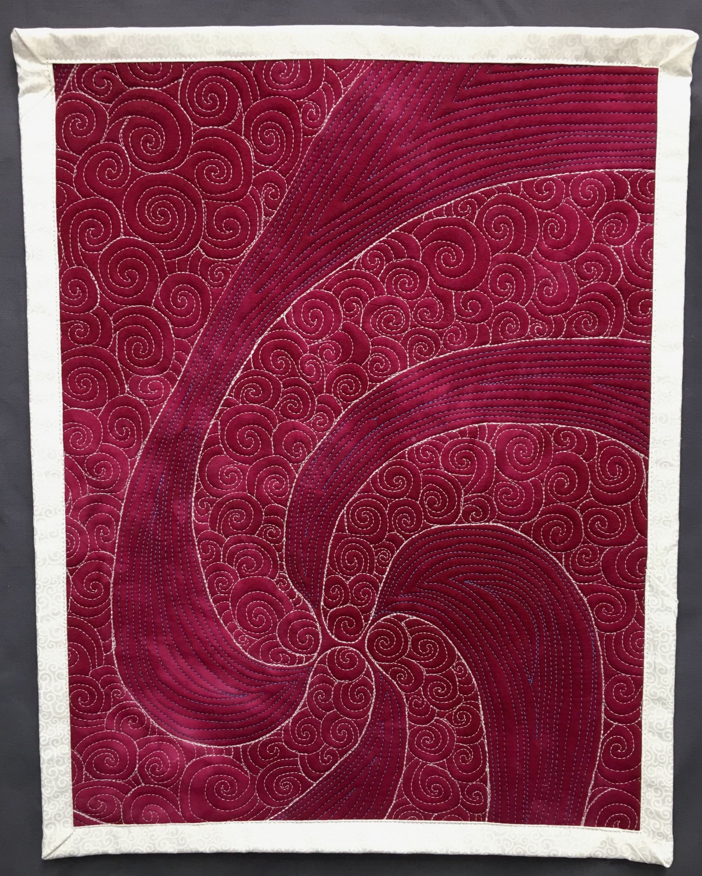 Abstract Art Quilt Featuring Lots of Swirls and Spirals Etsy UK