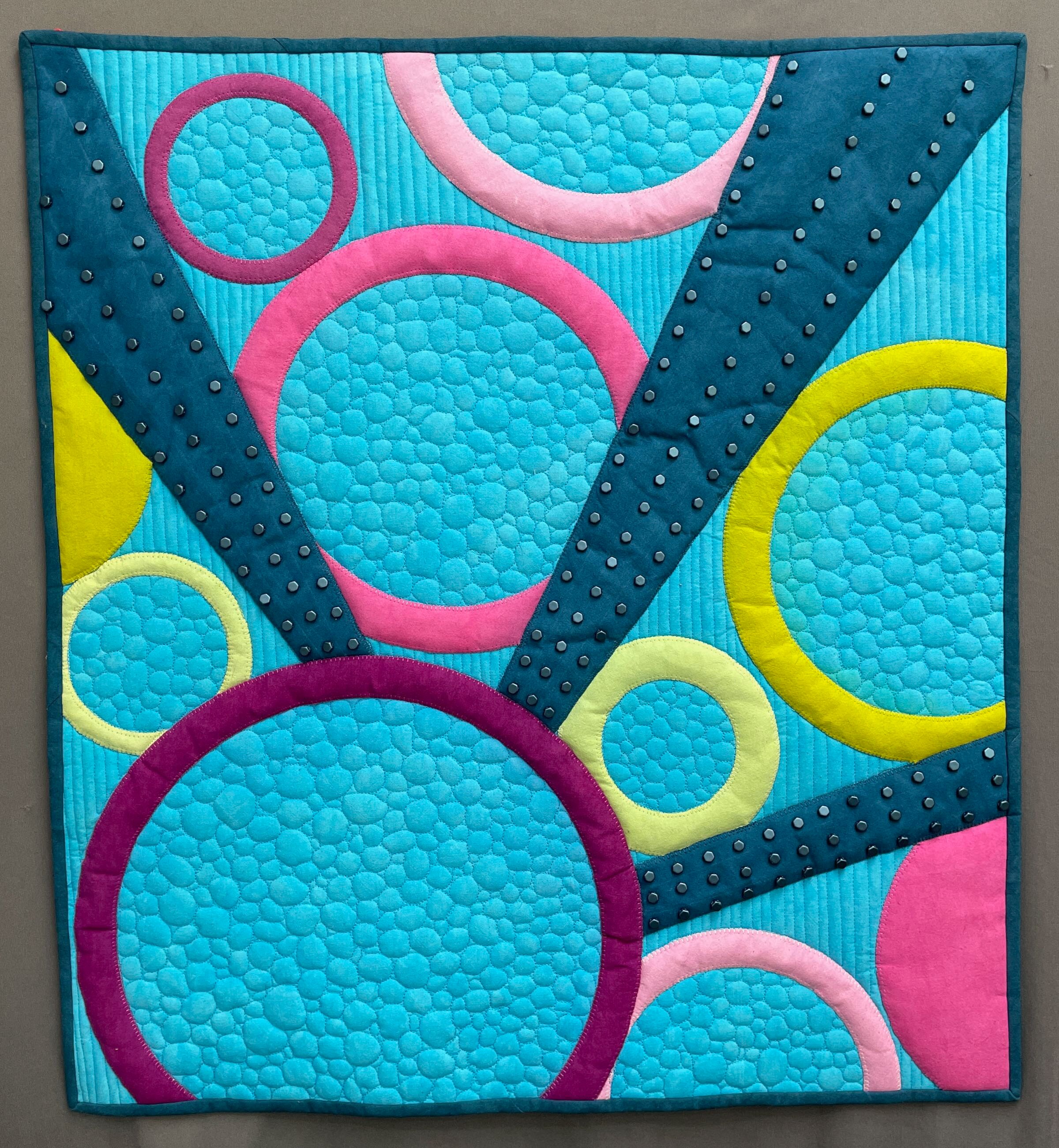 Modern Geometric Art Quilt Etsy