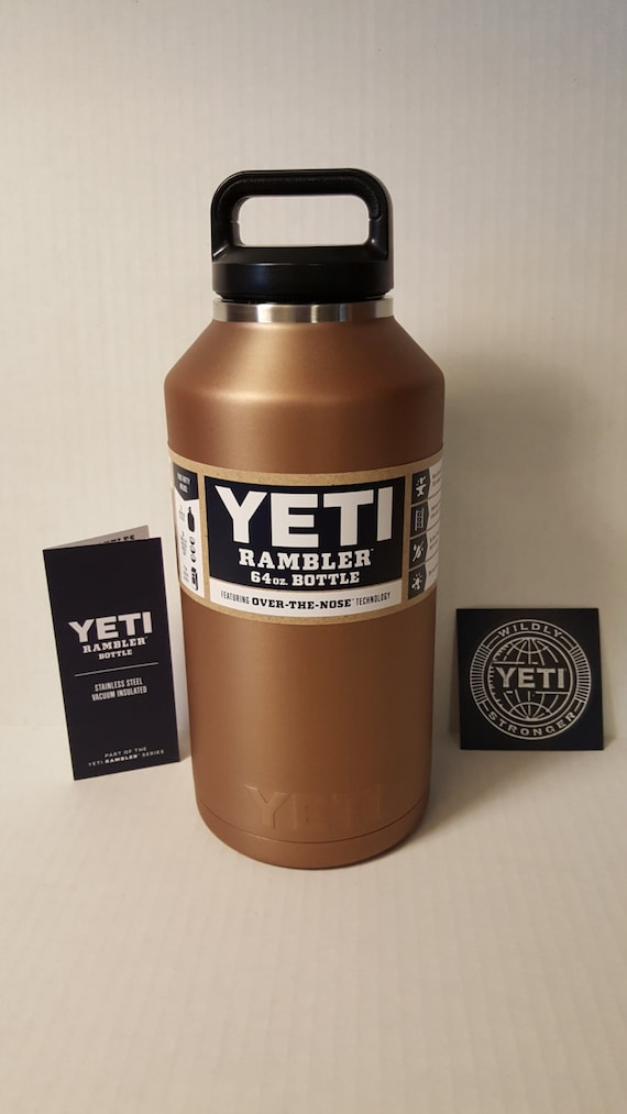 YETI BOTTLE 64 OZ yeti water bottle powder coated copper Etsy