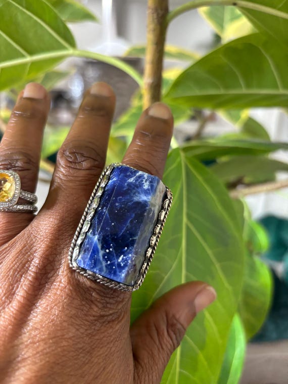 Lapis adjustable ring - image 1