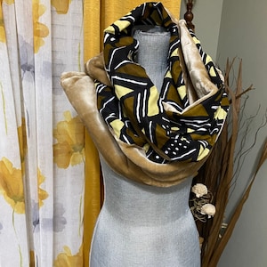 Mudcloth cotton prints fabric scarf