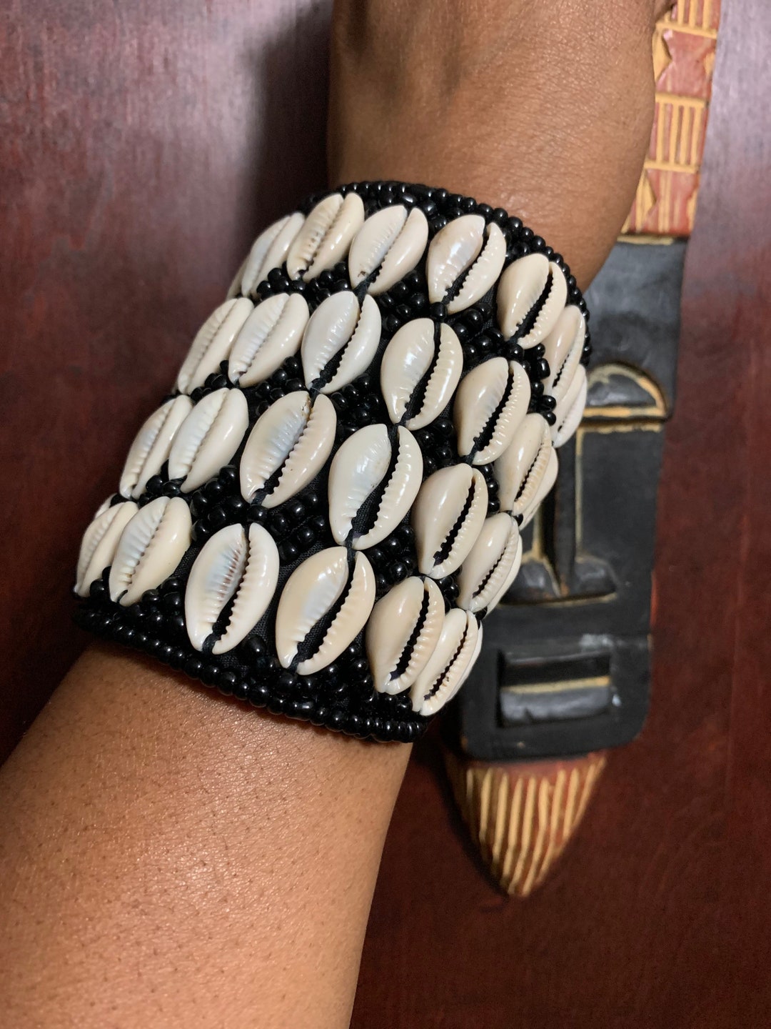 Shell Cuff Large Cowrie Shell Cuffs (unisex) - Etsy