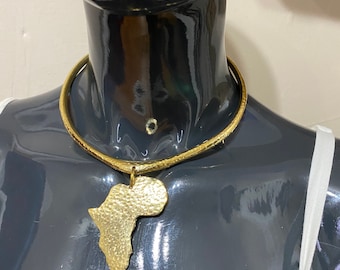 Map of Africa choker