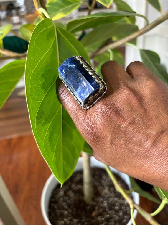 Lapis adjustable ring - image 4