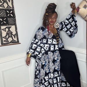 Wrap dress/jacket batik