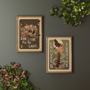 A4 The Last Of Us Part 1 Clicker & A4 The Last Of Us Part 2 Ellie  - Illustration- Art Work - Poster