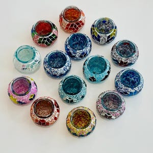 手作りガラスモザイクビーズキャンドル
