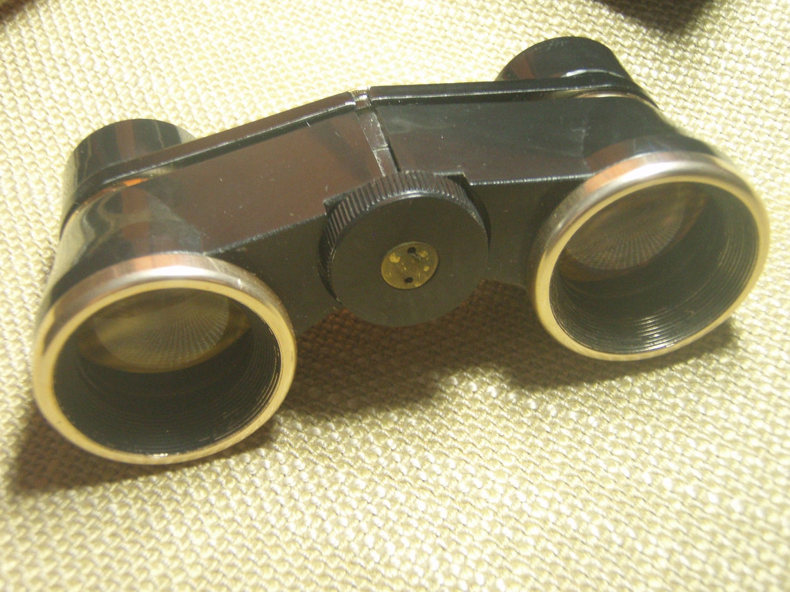 Vintage Opera Glasses Theater Binoculars Leather Case Retro Etsy