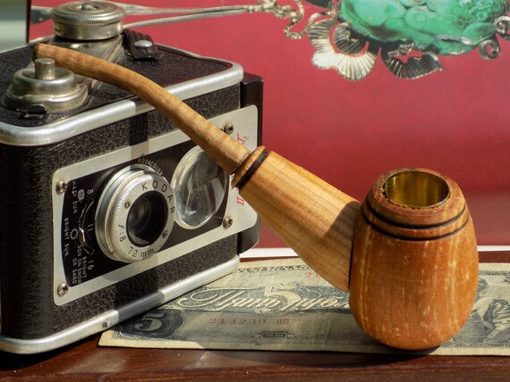 Wooden Smoking Pipe Cabin Boy Unique Pipe Etsy