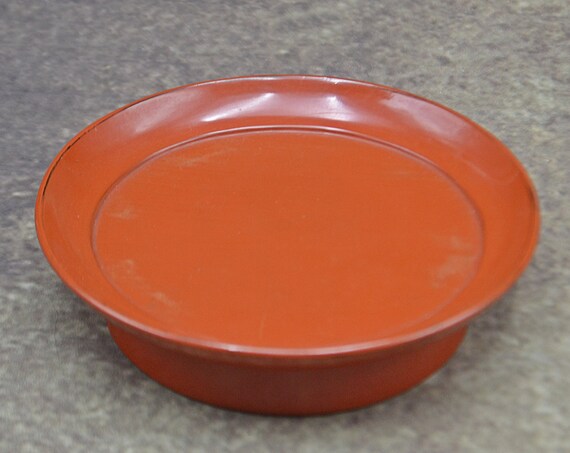 Negoro Pedestal Dish, Small Plate