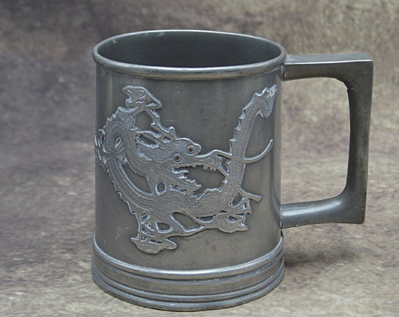 Hsin Ho Cheng Whieaiwei Pewter Tankard With Glass Bottom