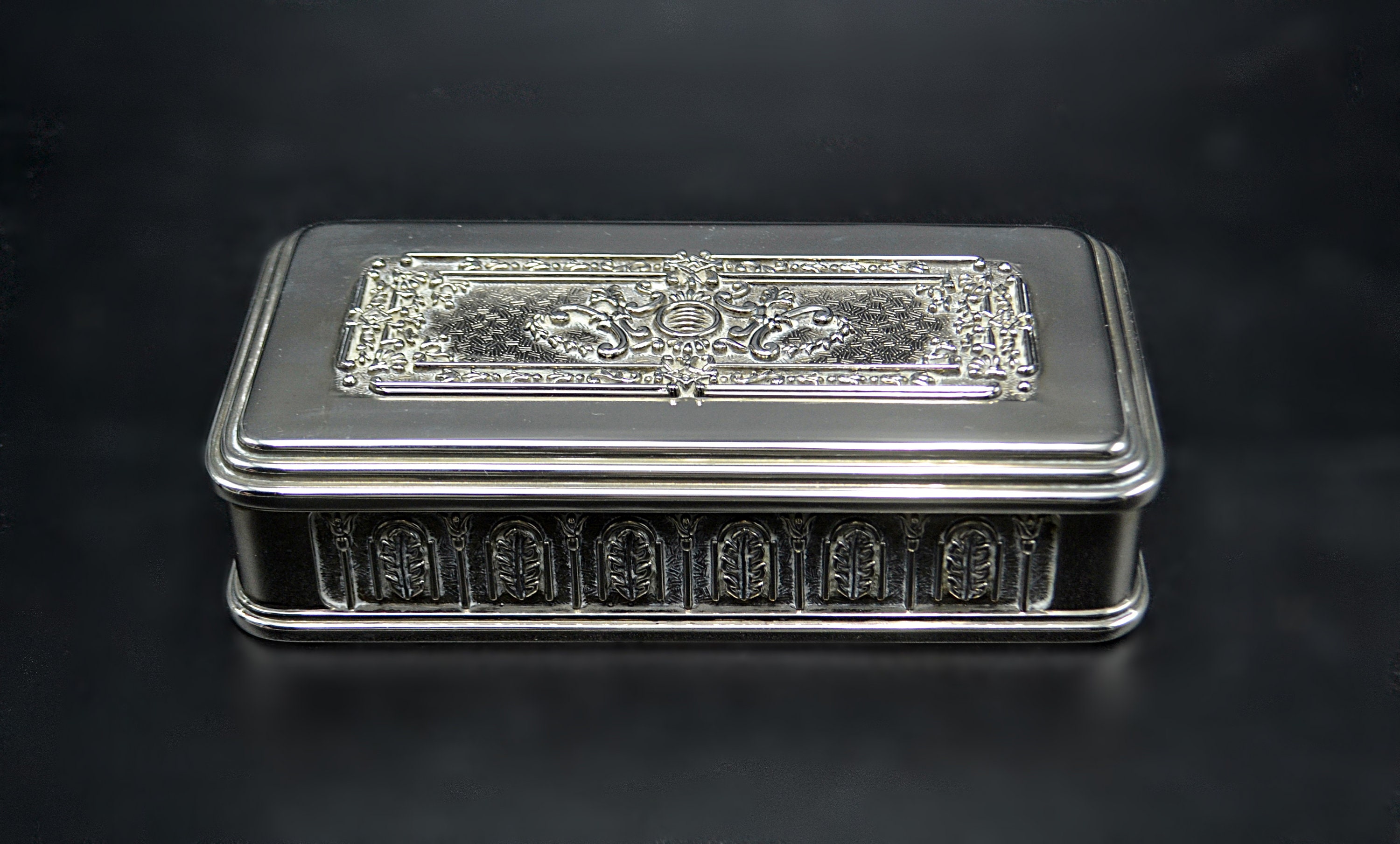 Two Silver Plate Jewelry Boxes, Trinket Boxes