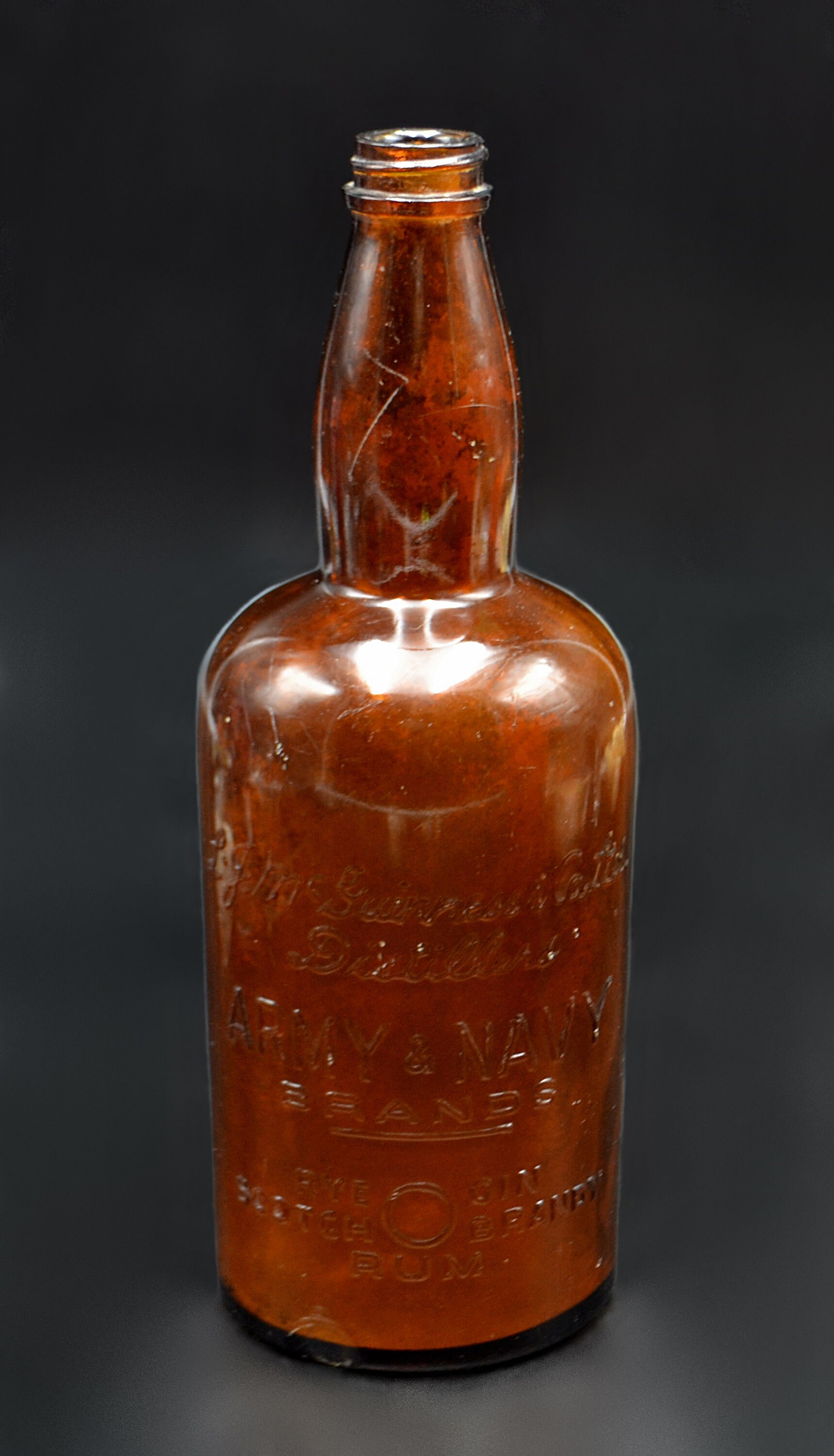 Two Vintage/antique Liquor Bottles Mcguiness Distilleries Etsy