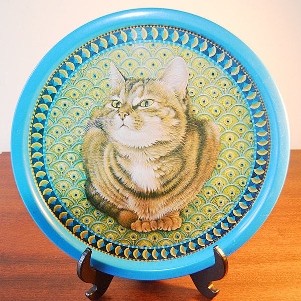 Lesley Anne Ivory, Tin Cat Tray, Hunkydory Designs, Serving Tray