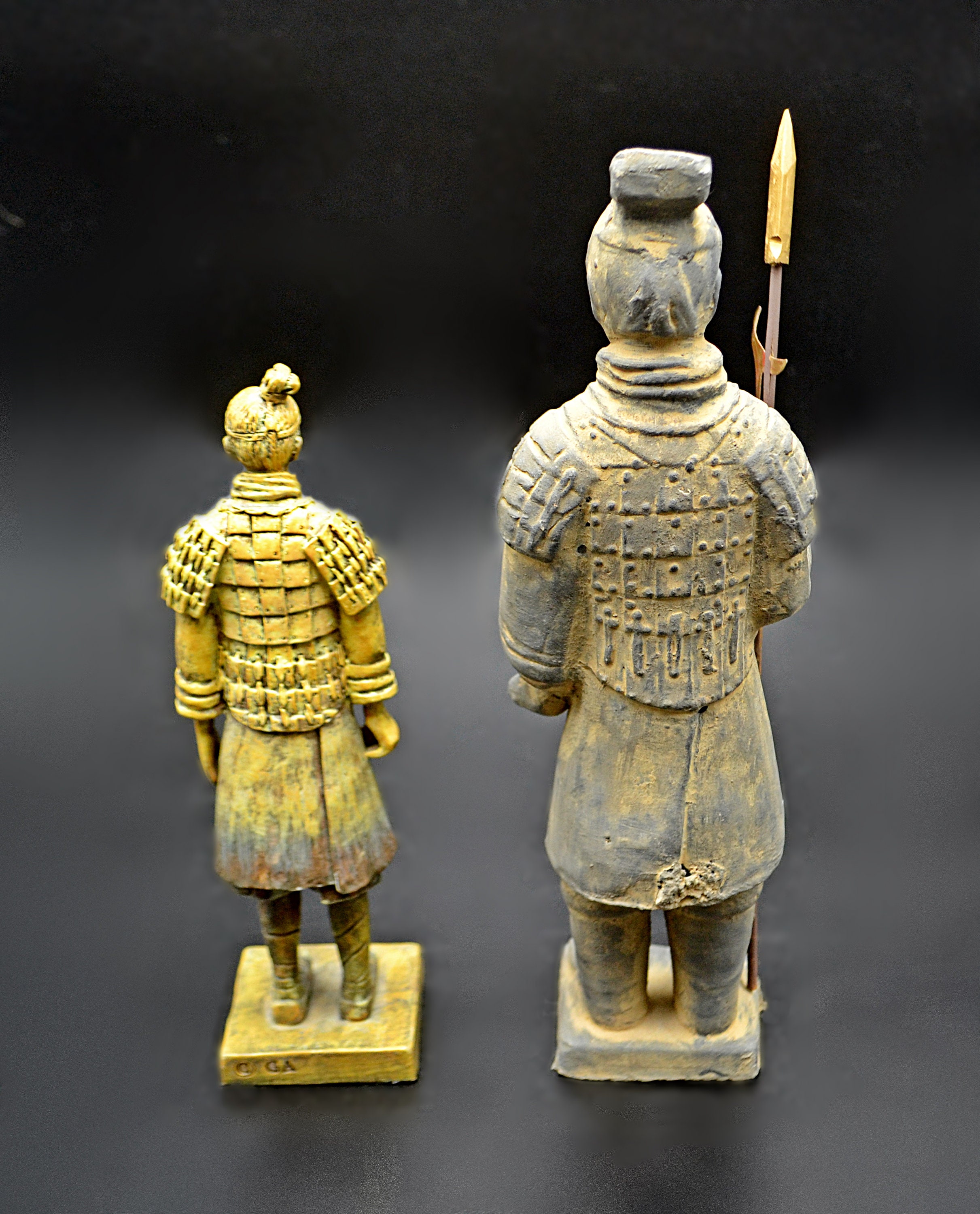 Chinese Warrior Statues Resin And Terracotta Figurines Etsy