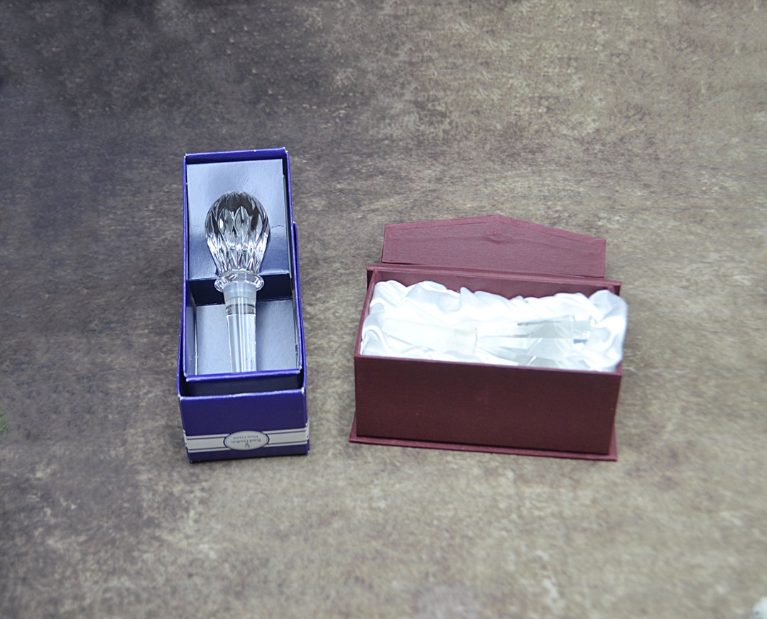 Crystal Bottle Stoppers Oleg Cassini Royal Doulton Etsy