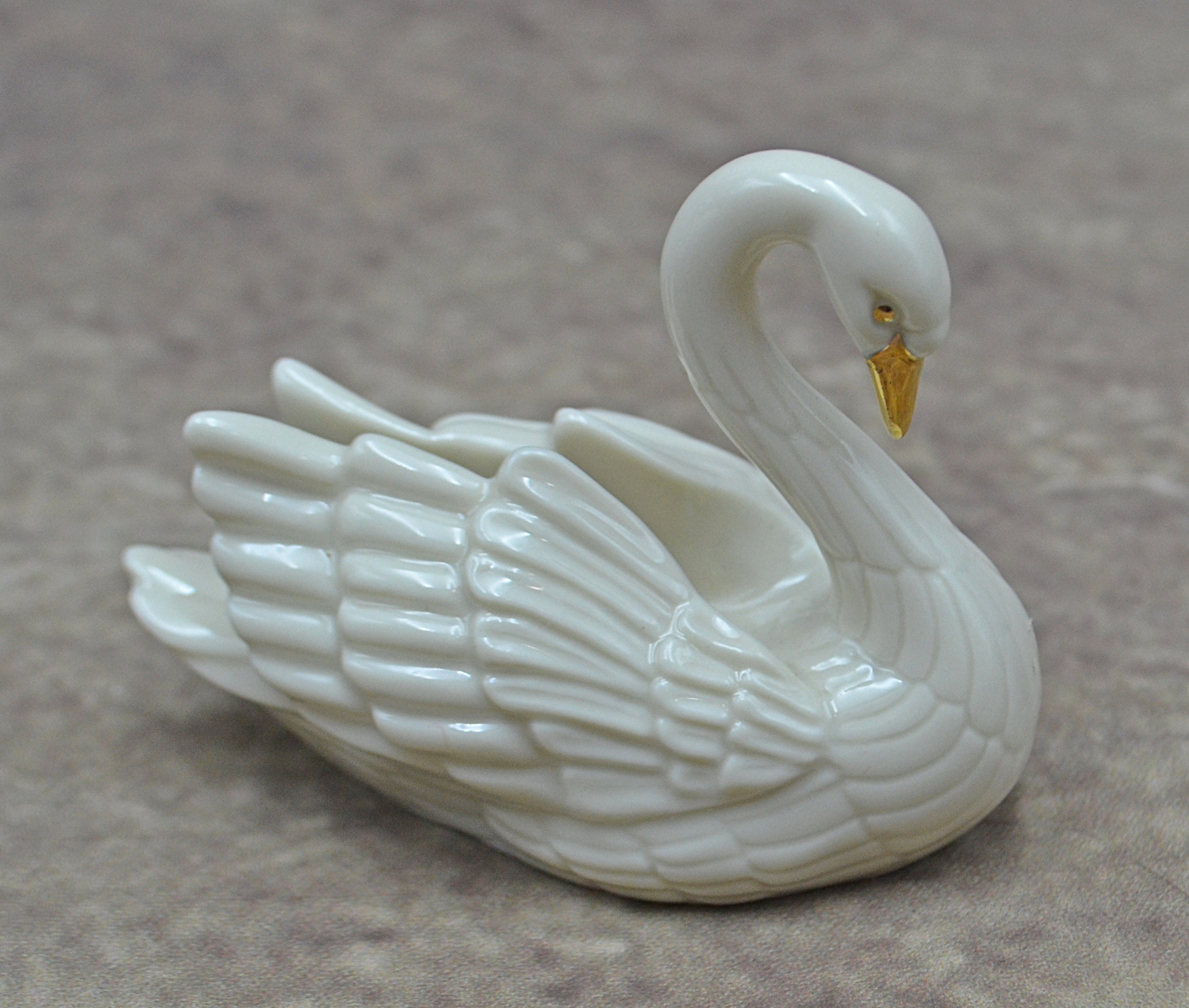 Lenox Music Trinket Box Swan Figurine Etsy