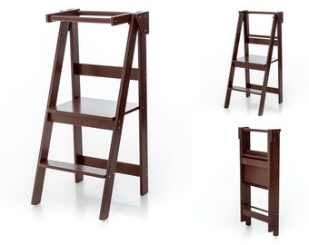 Foldable Kitchen Tower, Montessori Kitchen Tower, Space Saving Kitchen Tower