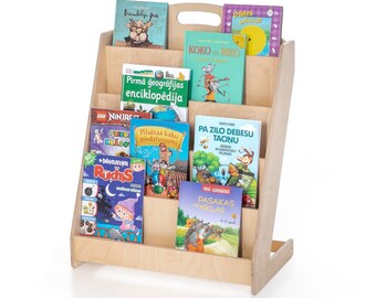 Montessori Bookshelf, Montessori Toyshelf, Toy Storage, Book Storage,