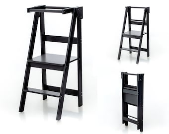 Foldable Kitchen Tower, Montessori Kitchen Tower, Space Saving Kitchen Tower