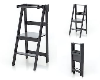 Foldable Kitchen Tower, Montessori Kitchen Tower, Space Saving Kitchen Tower