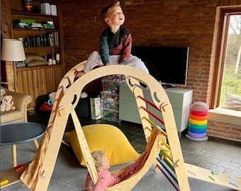 Transformable Climbing Triangle and Arch Set, Indoor Playground