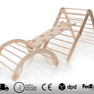 Transformable Climbing Triangle and Arch Set, Indoor Playground